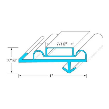 Allpoints Allpoints 74-1225 Magnetic Door Gasket - 28 3/4" x 76" 741225